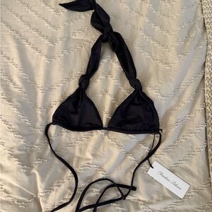 frankie’s bikinis kealy top in black